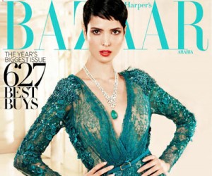 Hanaa Ben Abdesslem на страницах Harper's Bazaar Arabia