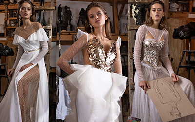 Красивые блестящие свадебные платья из коллекции Rara Avis 2020