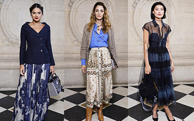 Красивые гостьи показа Dior Haute Couture весна-лето 2020