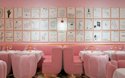 Модный all-in-pink ресторан Sketch в Лондоне