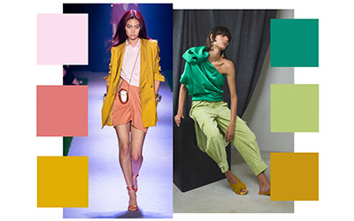 Модные цветовые сочетания в одежде весна-лето 2020