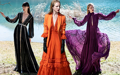 Красивые вечерние платья Costarellos осень-зима 2020-2021